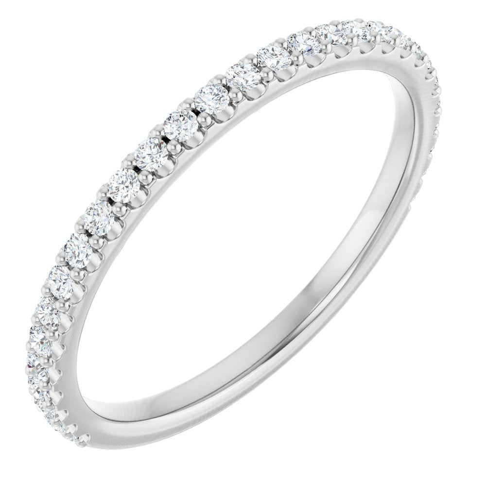 Half-Set Lab-Grown Diamond Prong-Set Anniversary Band