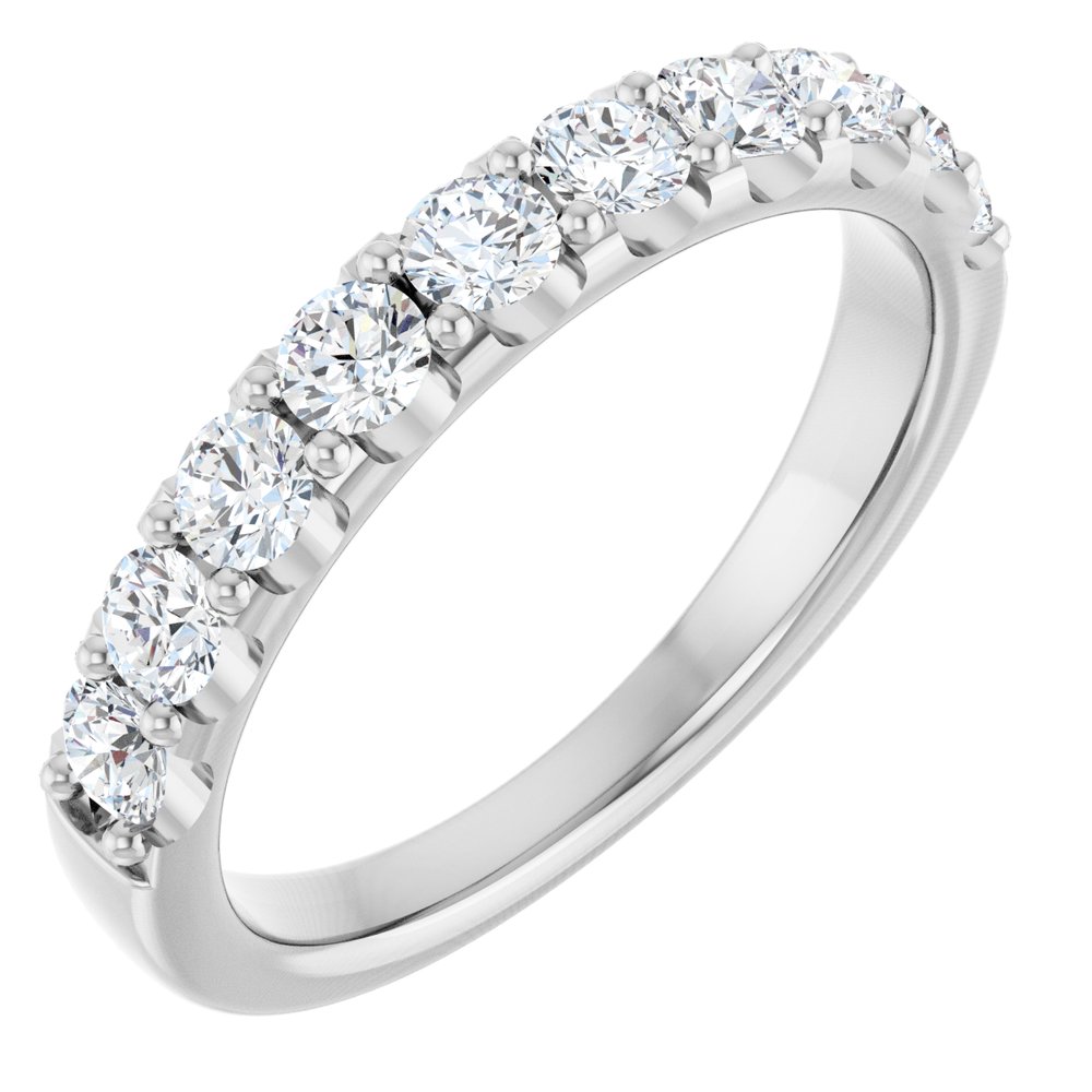 Half-Set Lab-Grown Diamond Prong-Set Anniversary Band