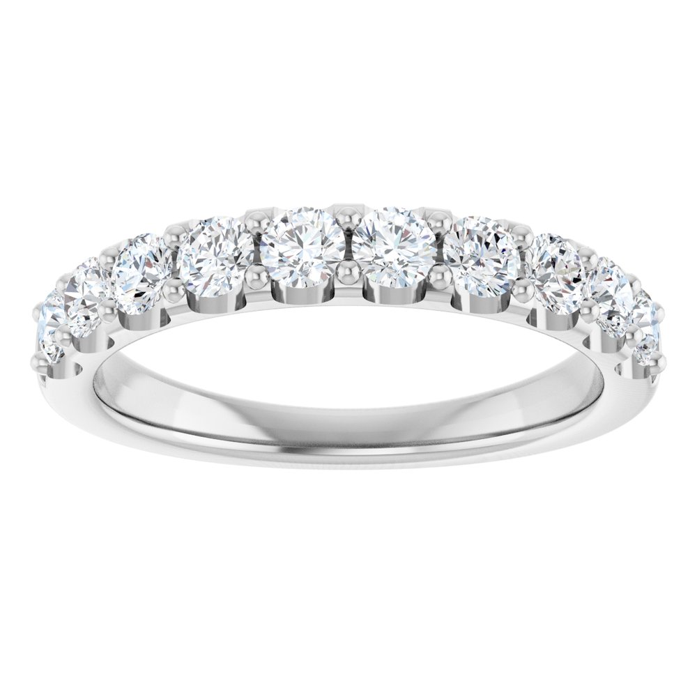 Half-Set Lab-Grown Diamond Prong-Set Anniversary Band