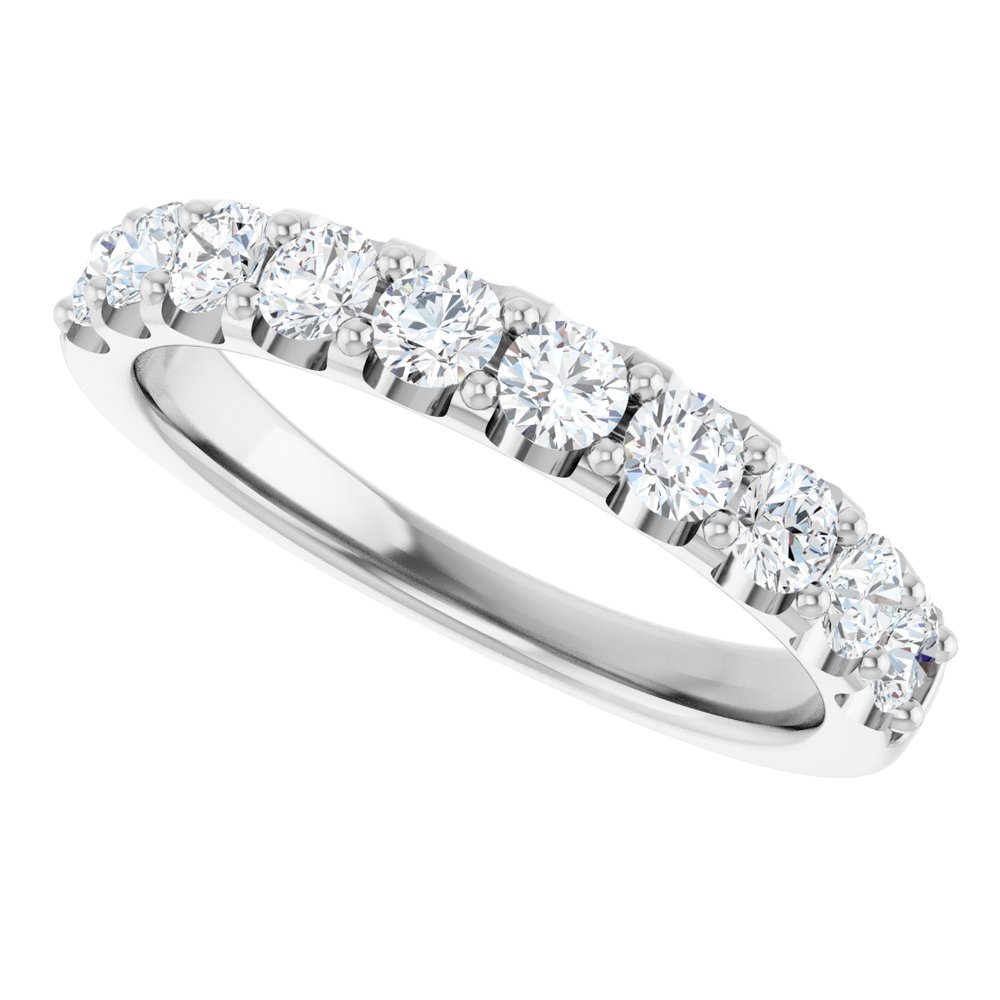 Half-Set Lab-Grown Diamond Prong-Set Anniversary Band