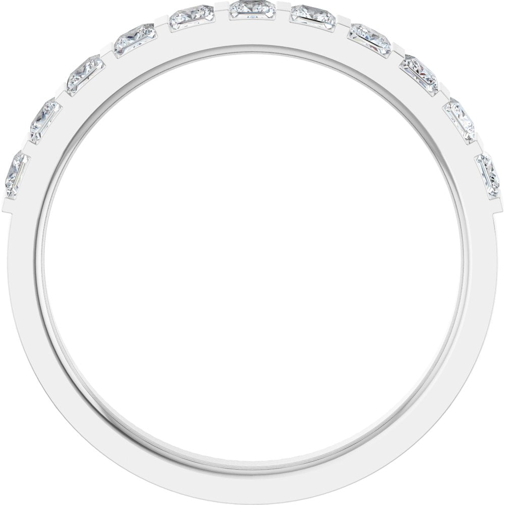 0.5 CTW Lab-Grown Diamond Anniversary Band with Channel-Inspired Setting