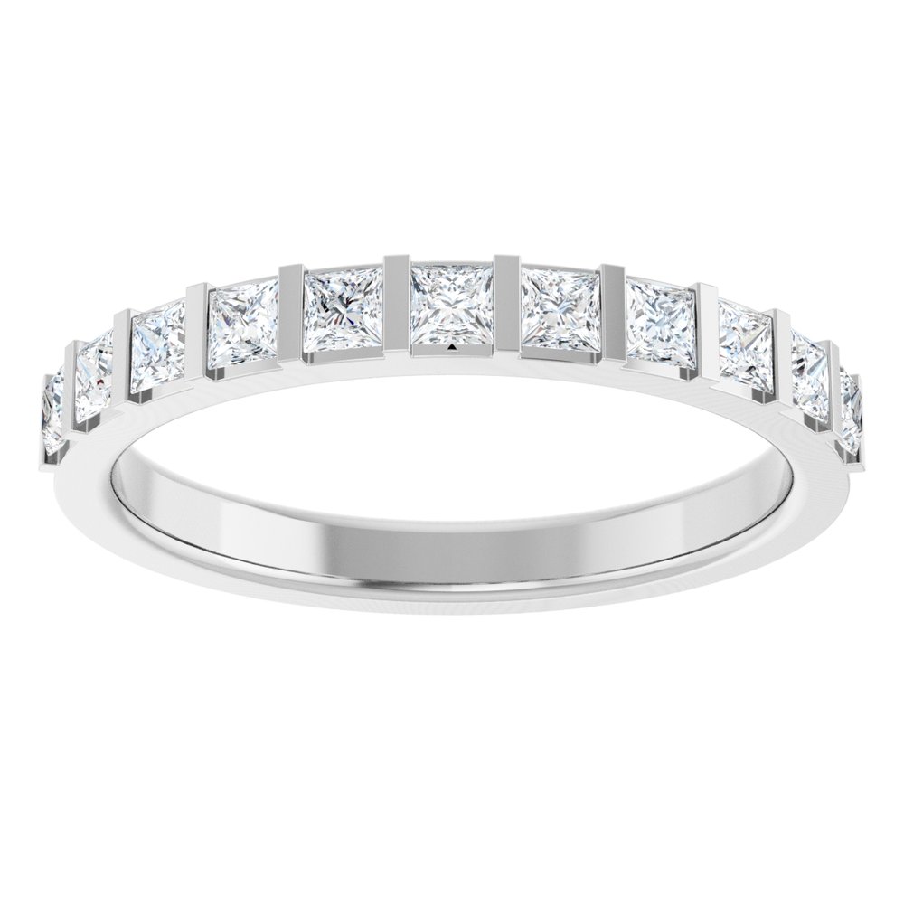 0.5 CTW Lab-Grown Diamond Anniversary Band with Channel-Inspired Setting