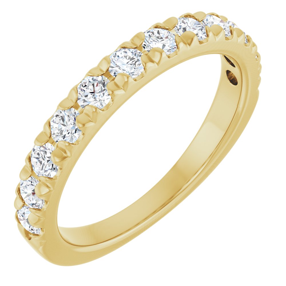 Lab-Grown Diamond French-Set Anniversary Band
