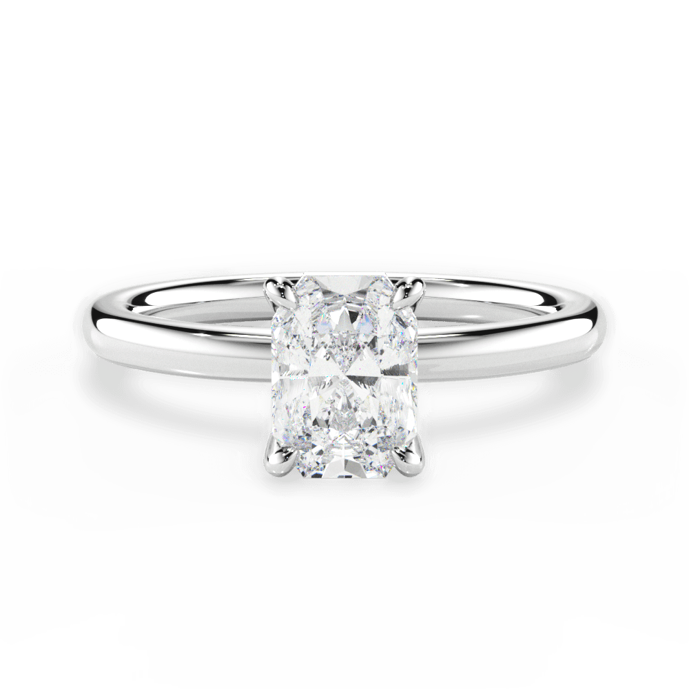 Classic 4-Prong Solitaire Engagement Ring Setting
