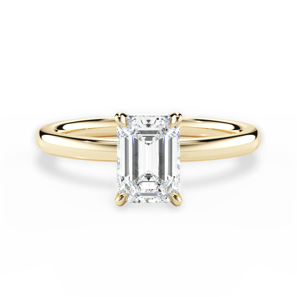 Classic 4-Prong Solitaire Engagement Ring Setting