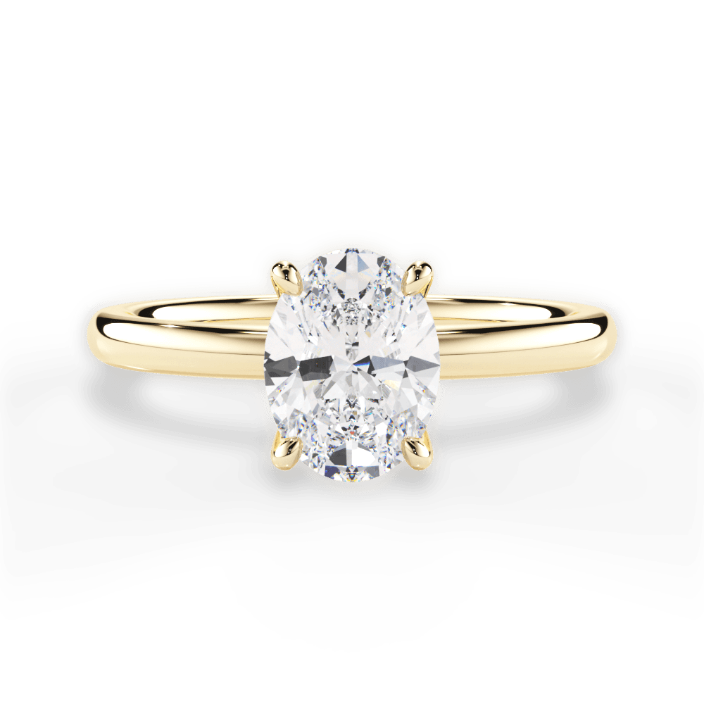 Classic 4-Prong Solitaire Engagement Ring Setting