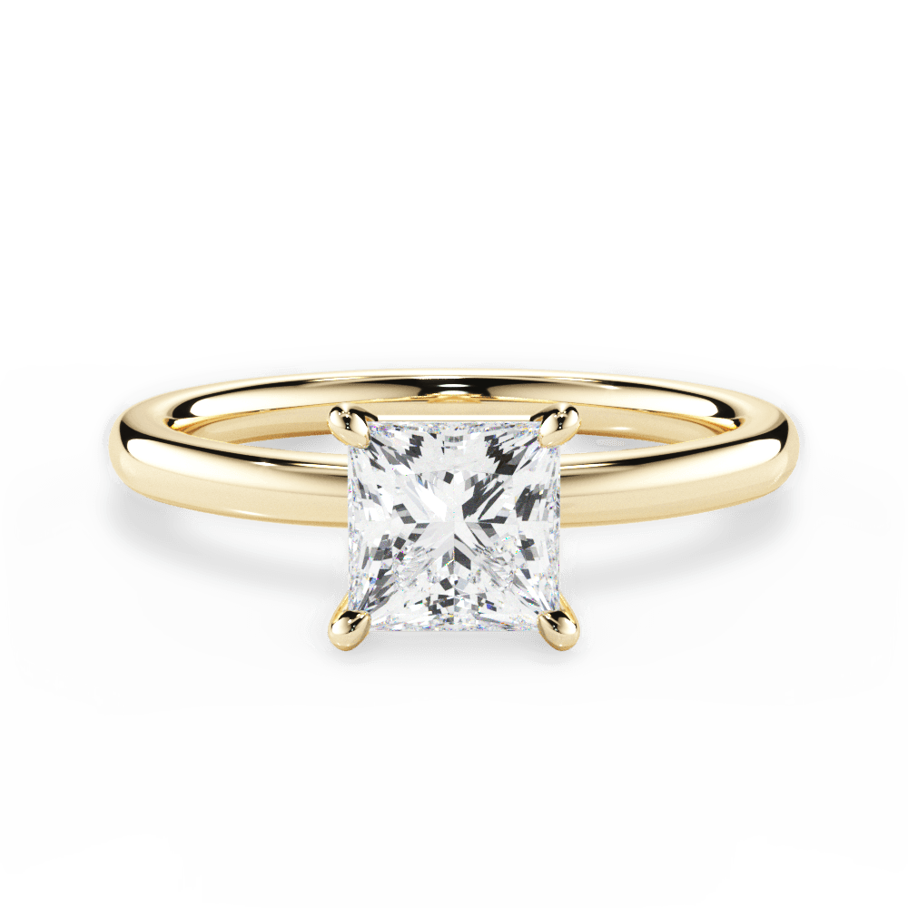 Classic 4-Prong Solitaire Engagement Ring Setting