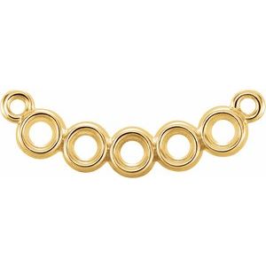 Bezel-Set Natural Diamond Necklace – 1/6 CTW, Adjustable 16–18"