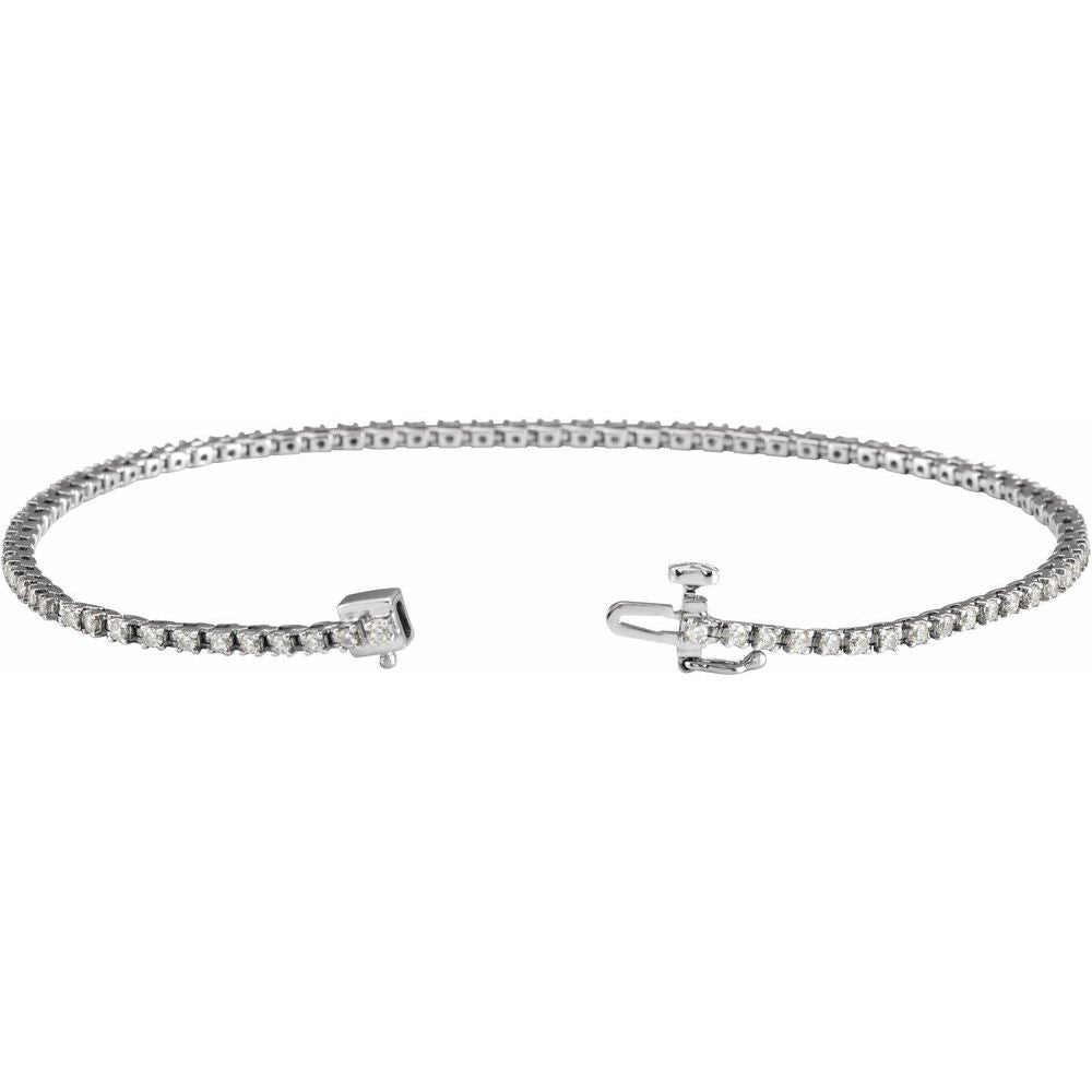 7 1/4" Lab-Grown Diamond Line Bracelet