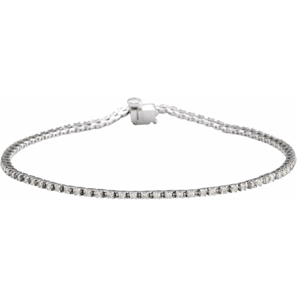 7 1/4" Lab-Grown Diamond Line Bracelet