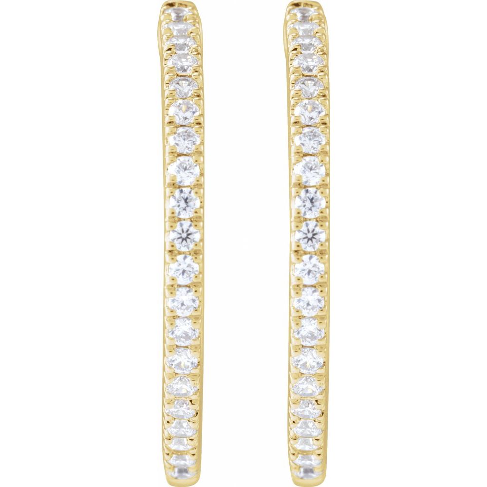 Lab-Grown Diamond Hoop Earrings