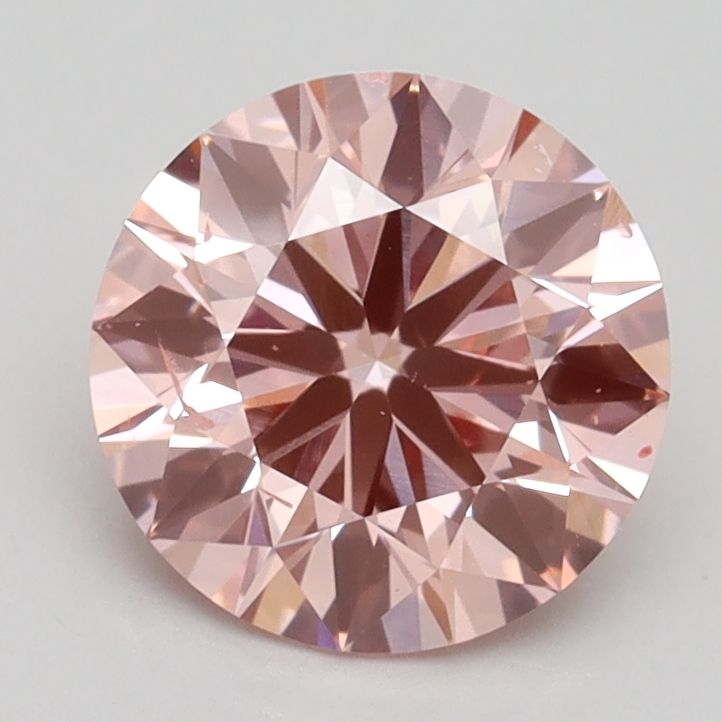 1.72 Carat Round Cut Fancy Pink