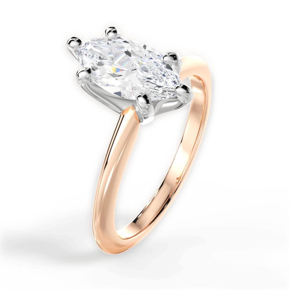 Knife Edge Solitaire Engagement Ring Setting