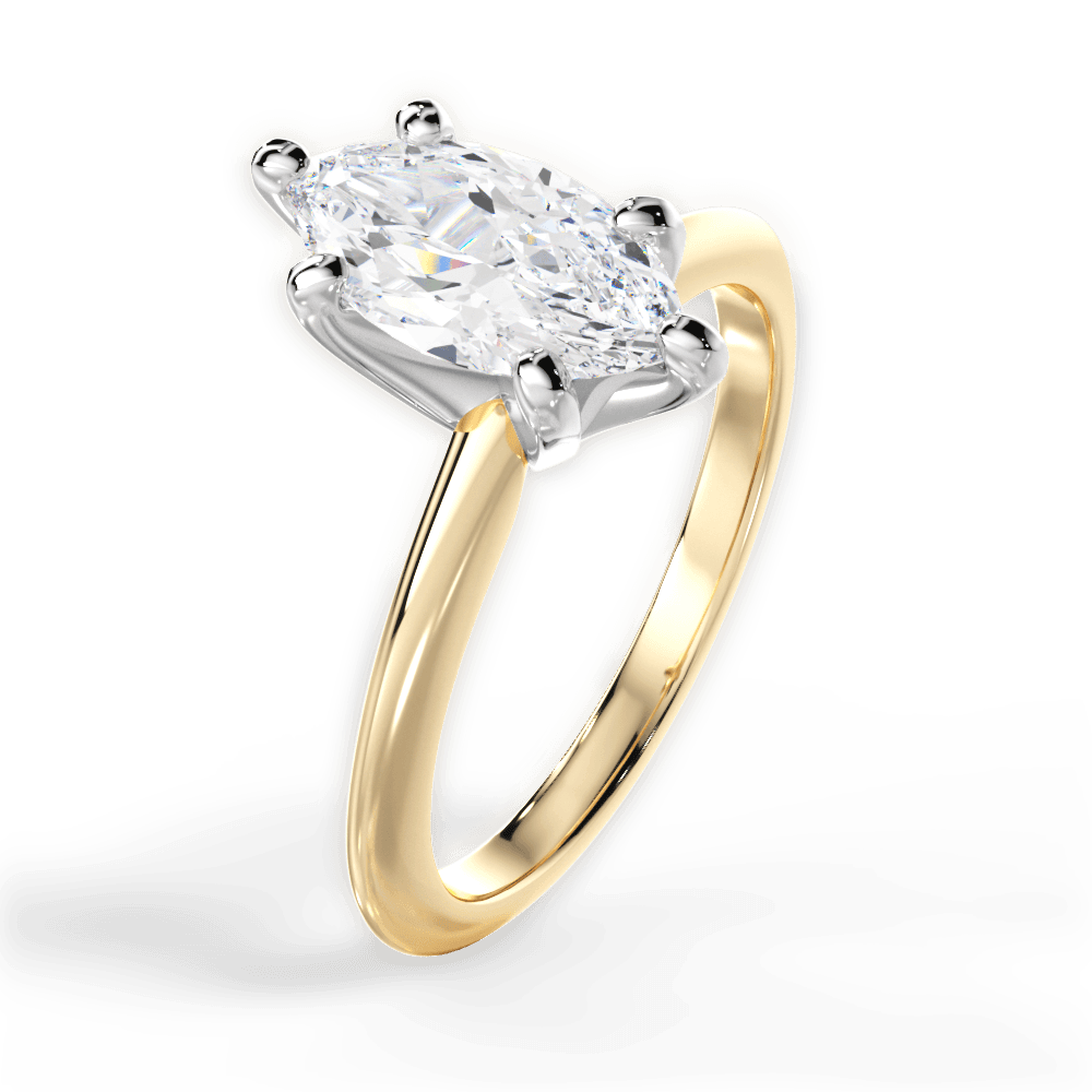Knife Edge Solitaire Engagement Ring Setting