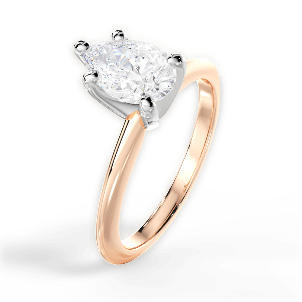 Knife Edge Solitaire Engagement Ring Setting