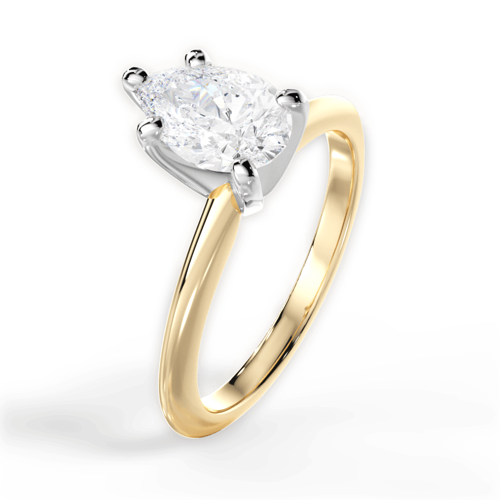 Knife Edge Solitaire Engagement Ring Setting