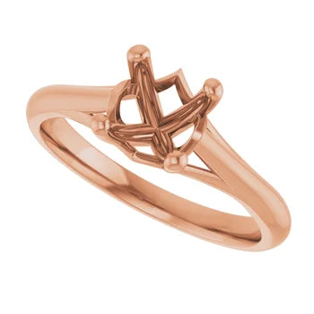 Cathedral Solitaire Engagement Ring Setting