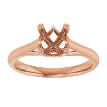 Cathedral Solitaire Engagement Ring Setting