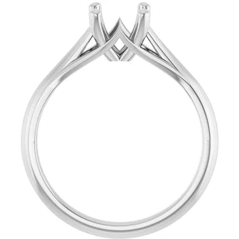 Cathedral Solitaire Engagement Ring Setting
