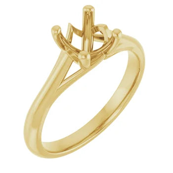 Cathedral Solitaire Engagement Ring Setting