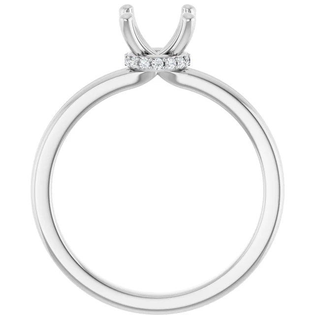 Hidden Halo Engagement Ring Setting