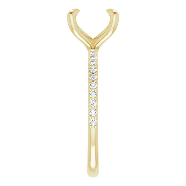 Pavé Engagement Ring Setting