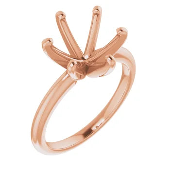 Classic 6-Prong Solitaire Engagement Ring Setting