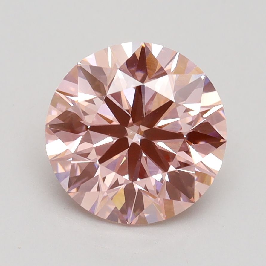 2.04 Carat Round Cut Fancy Pink