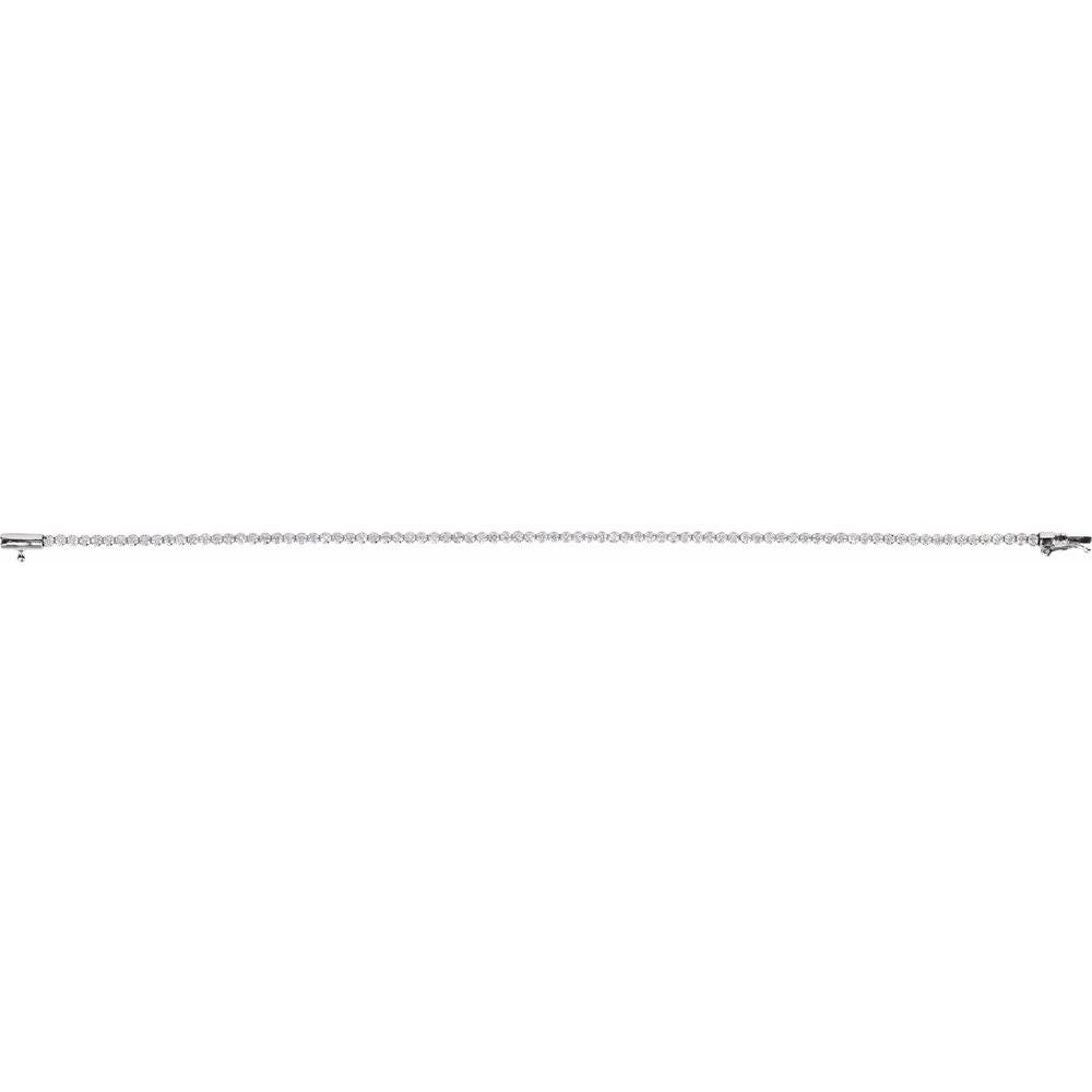 Lab-Grown Diamond Lightweight Line Bracelet – 1 5/8 CTW, 7"