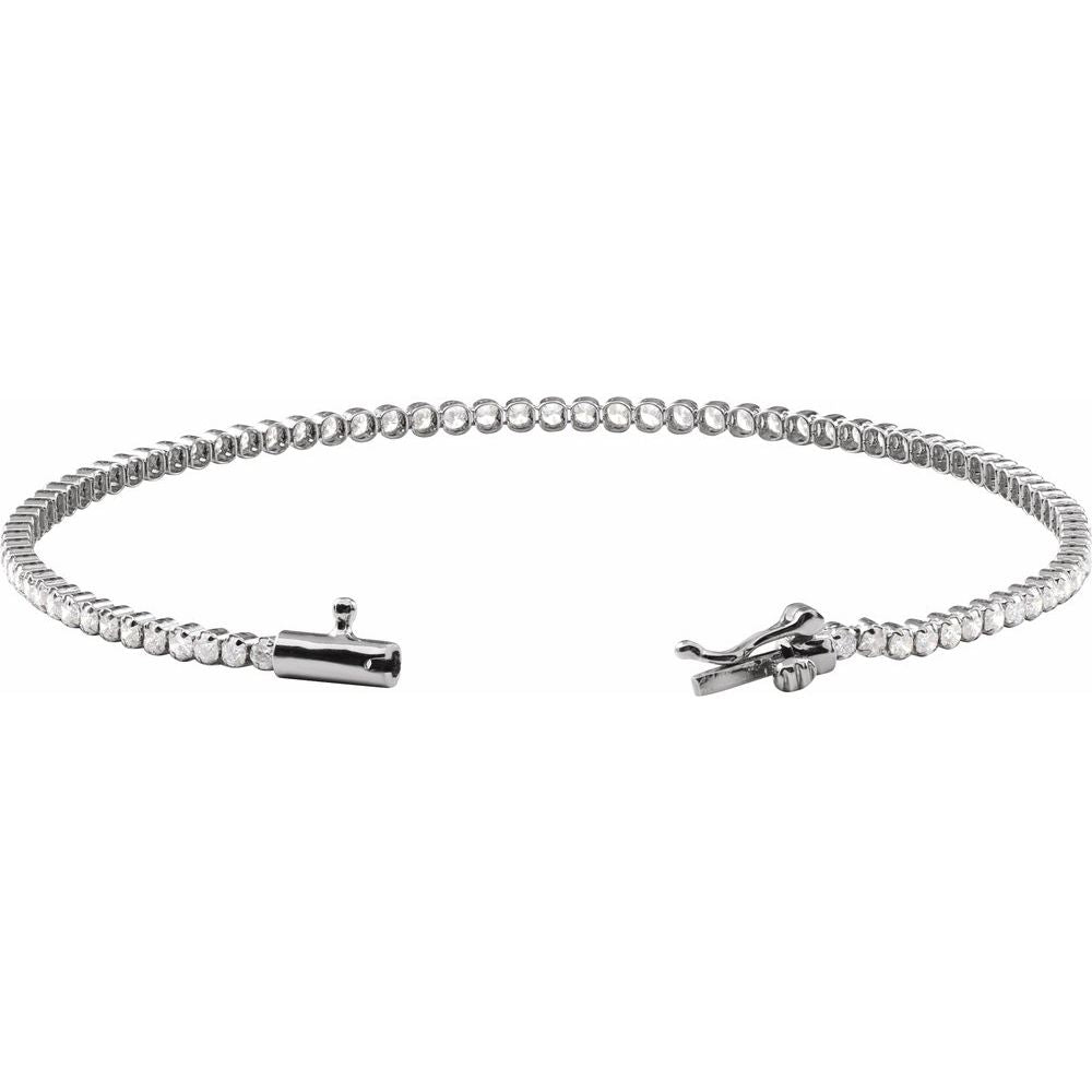 Lab-Grown Diamond Lightweight Line Bracelet – 1 5/8 CTW, 7"