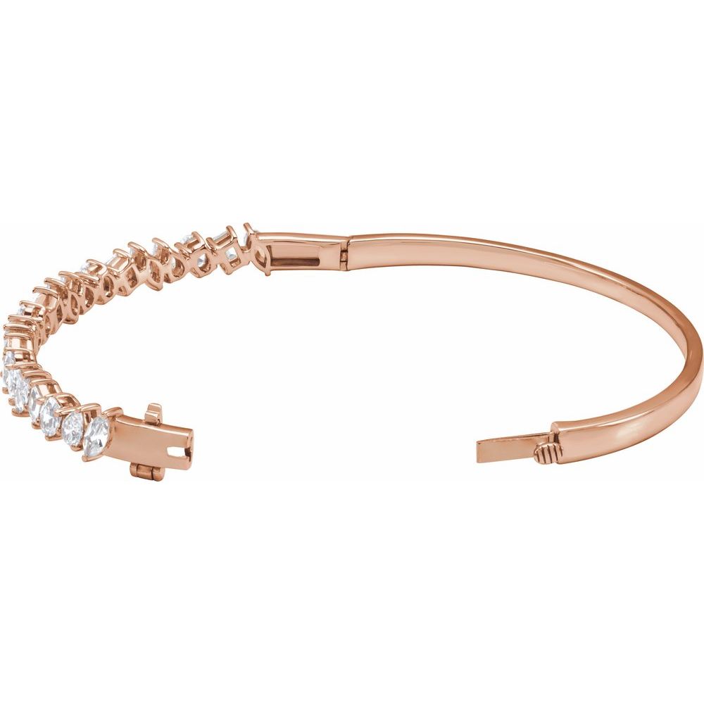 Lab-Grown Diamond Bangle Bracelet – 4 1/5 CTW, 7" Marquise Cut