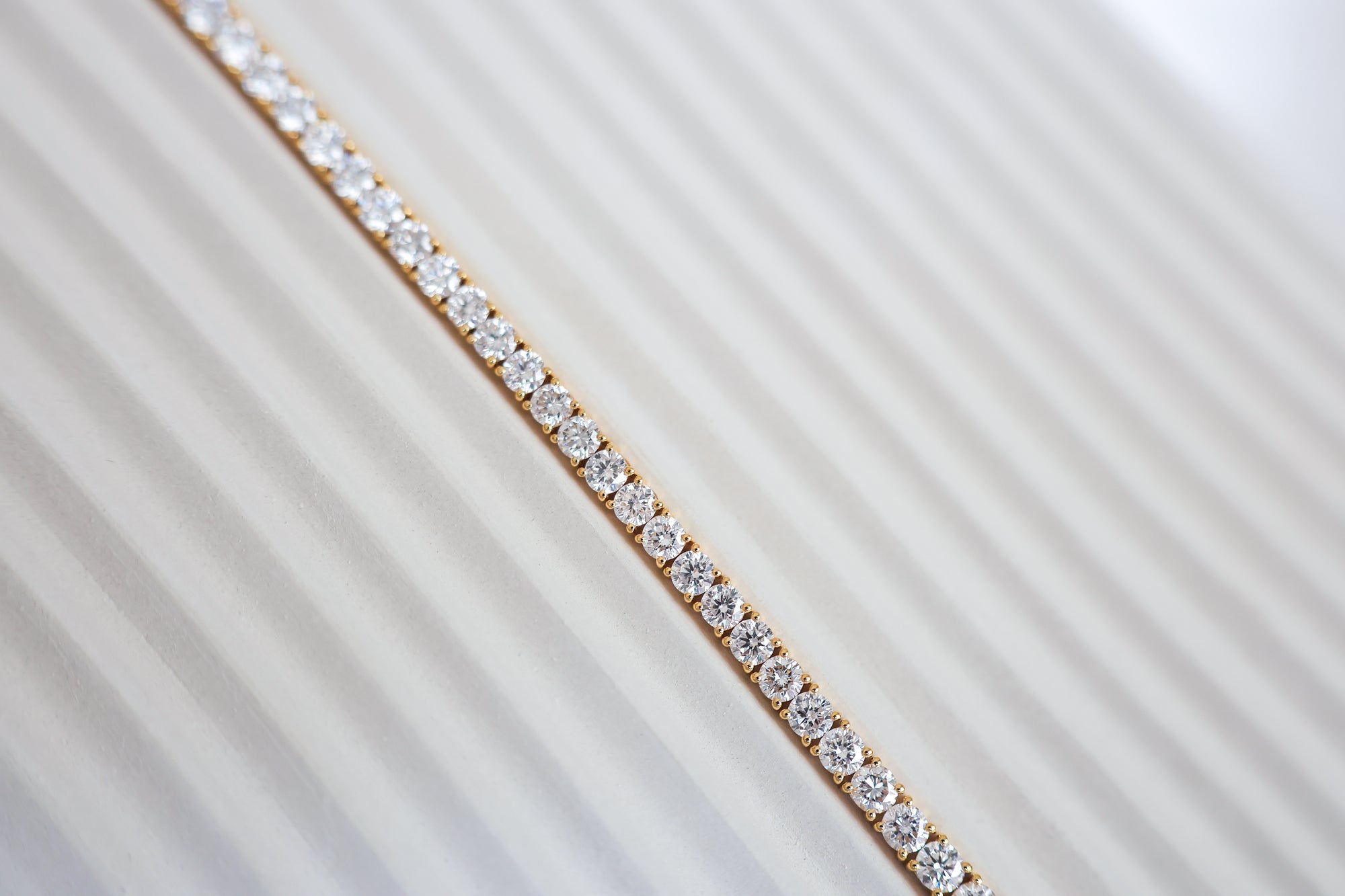 Lab-Grown Round Diamond Tennis Bracelet