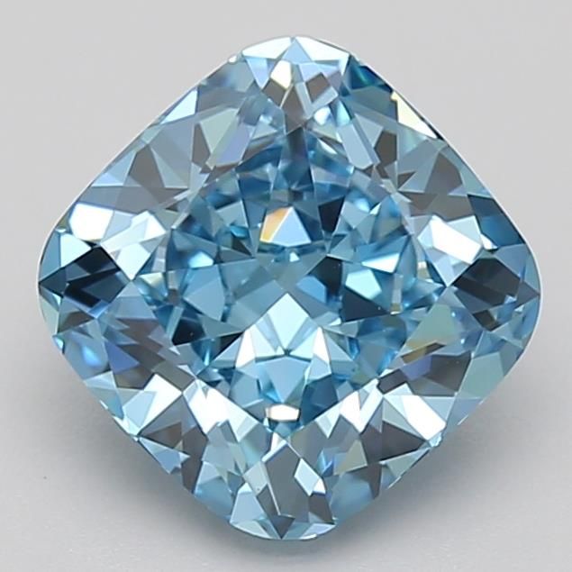 2.1 Carat Cushion Cut Fancy Blue