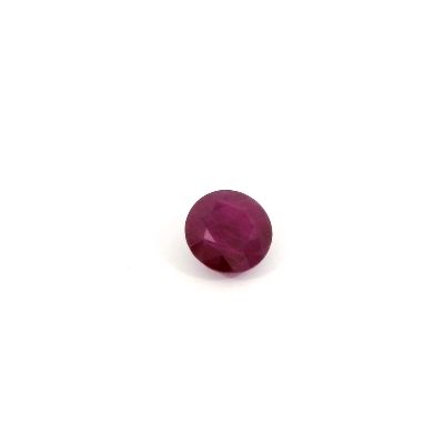 2.69 Carat Round Cut Red Ruby