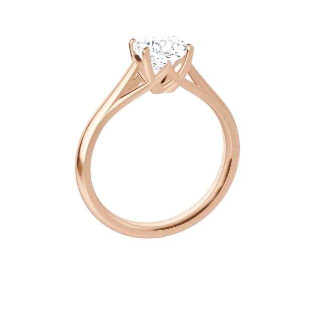 Cathedral Solitaire Engagement Ring Setting