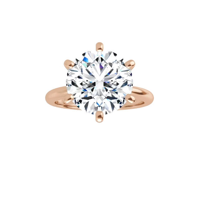 Classic 6-Prong Solitaire Engagement Ring Setting