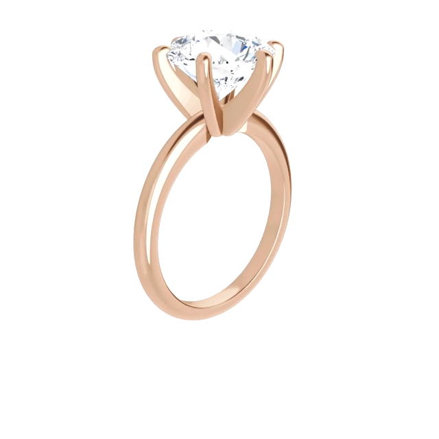 Classic 6-Prong Solitaire Engagement Ring Setting