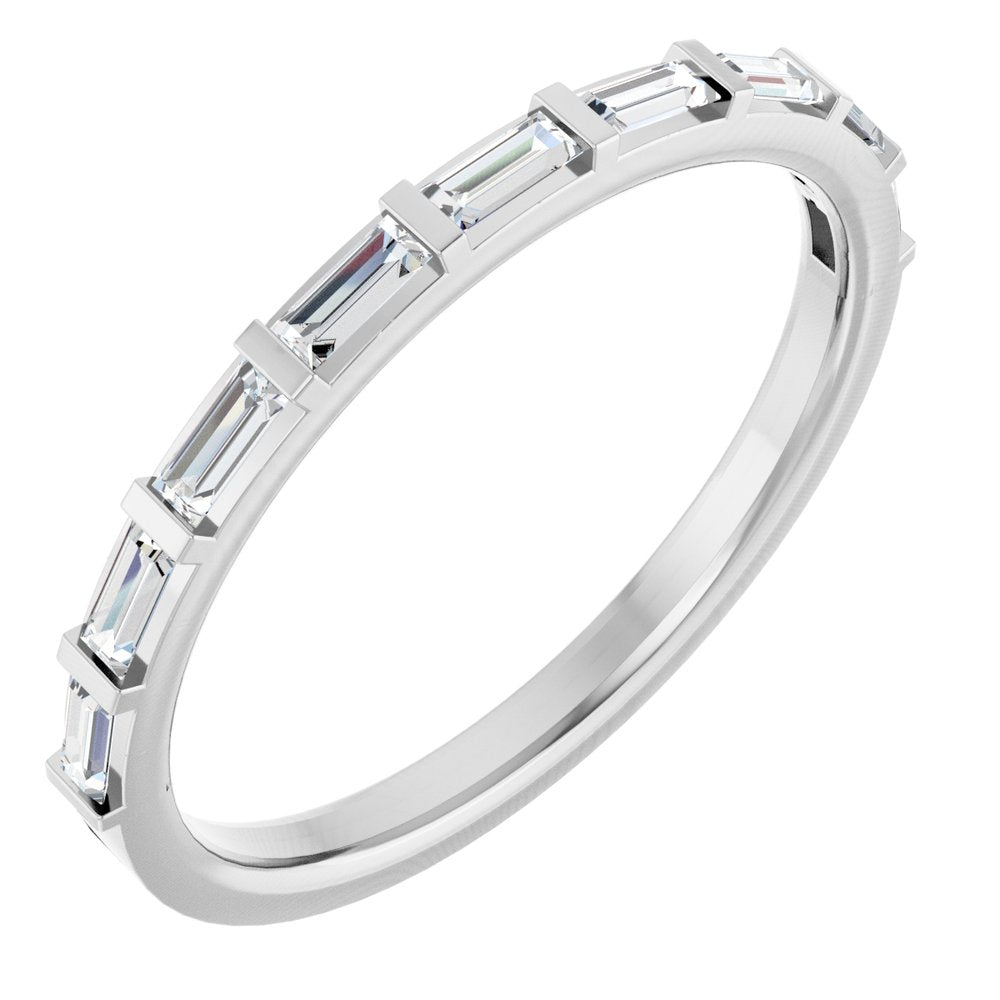 0.5 CTW Lab-Grown Diamond Anniversary Band with Channel-Inspired Setting