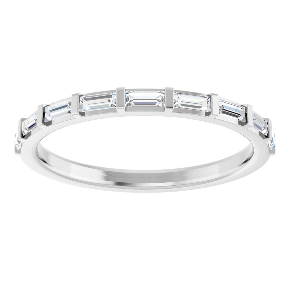 0.5 CTW Lab-Grown Diamond Anniversary Band with Channel-Inspired Setting