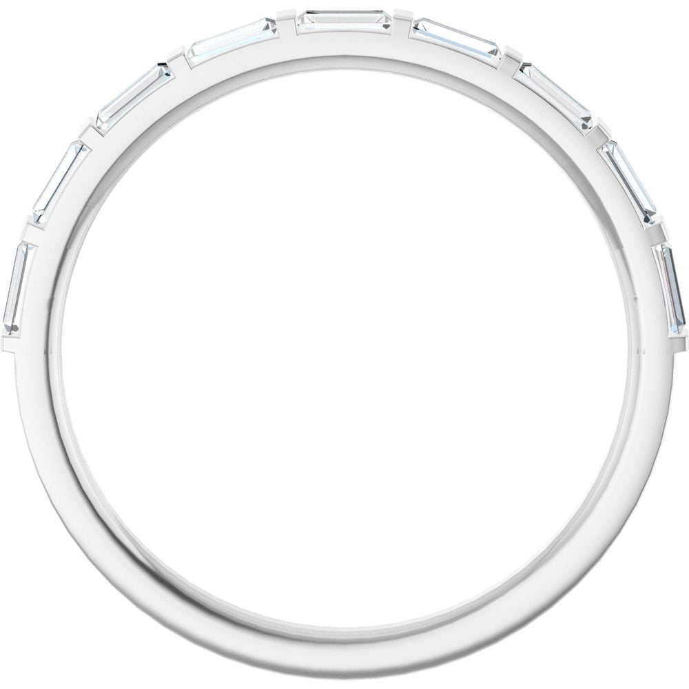 0.5 CTW Lab-Grown Diamond Anniversary Band with Channel-Inspired Setting