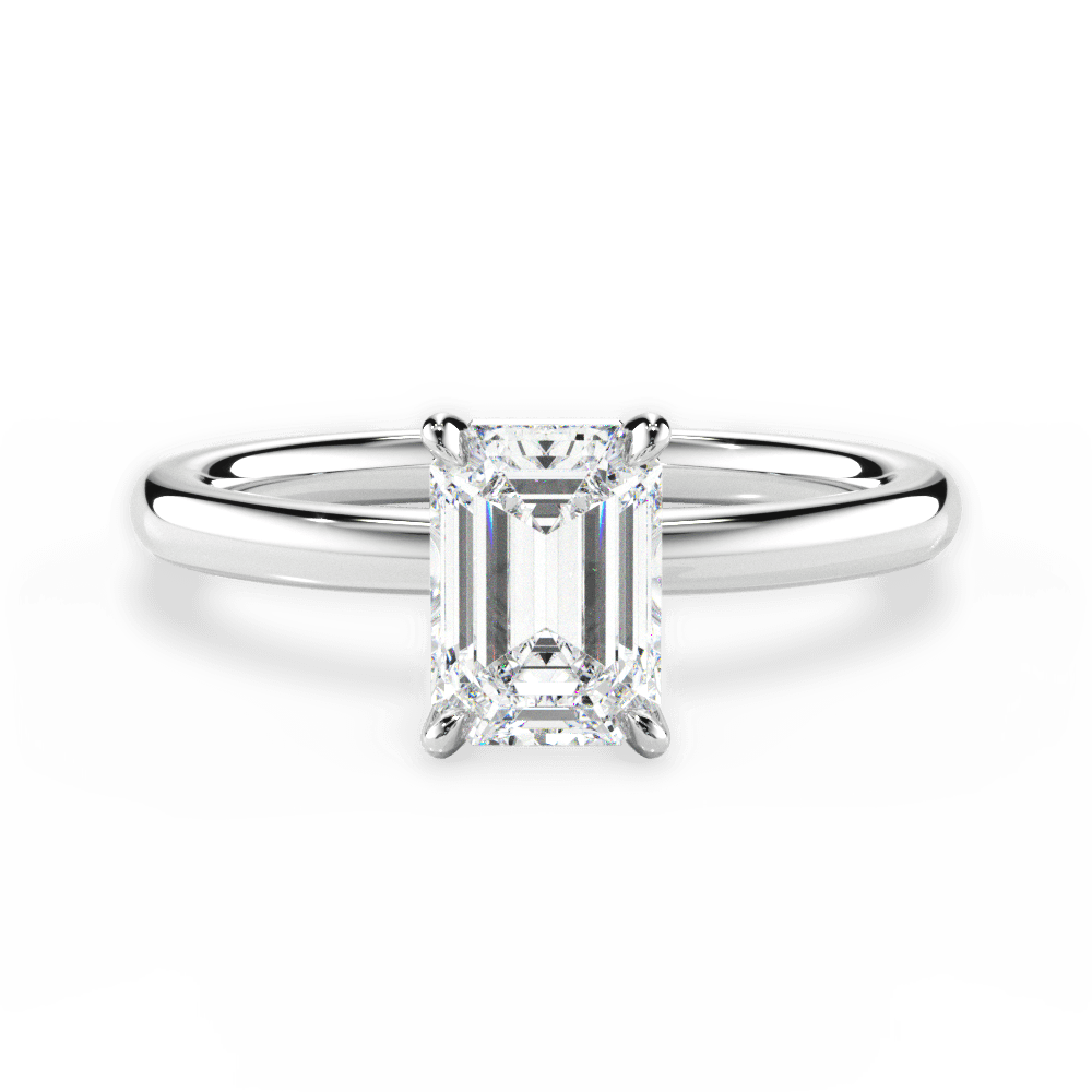 Classic 4-Prong Solitaire Engagement Ring Setting