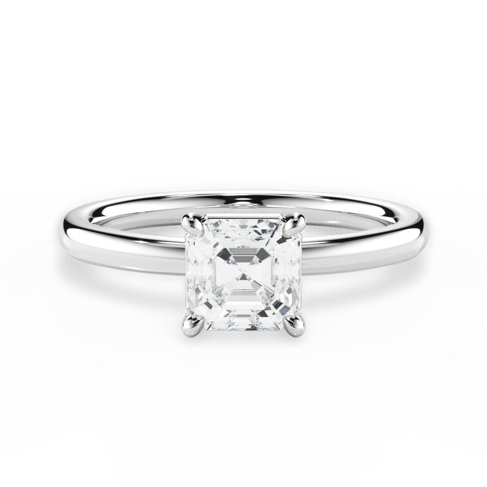 Classic 4-Prong Solitaire Engagement Ring Setting