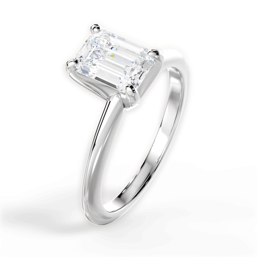 Knife Edge Solitaire Engagement Ring Setting