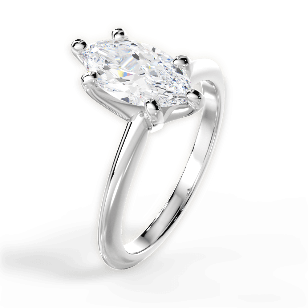 Knife Edge Solitaire Engagement Ring Setting