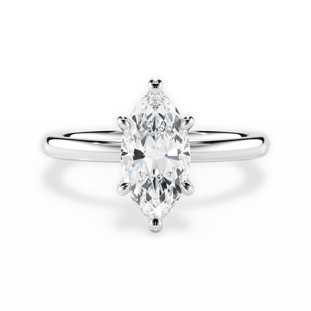 Classic 4-Prong Solitaire Engagement Ring Setting