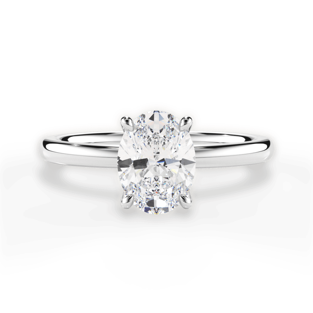 Classic 4-Prong Solitaire Engagement Ring Setting