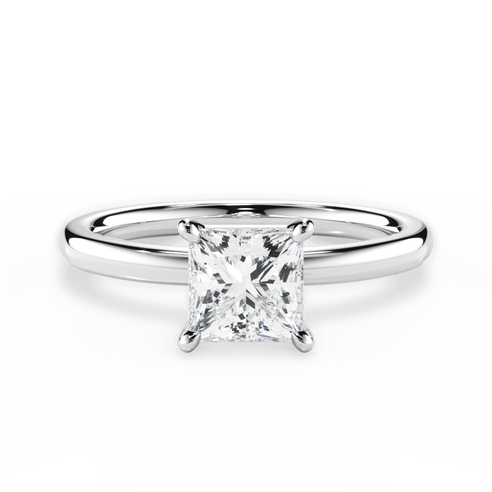 Classic 4-Prong Solitaire Engagement Ring Setting