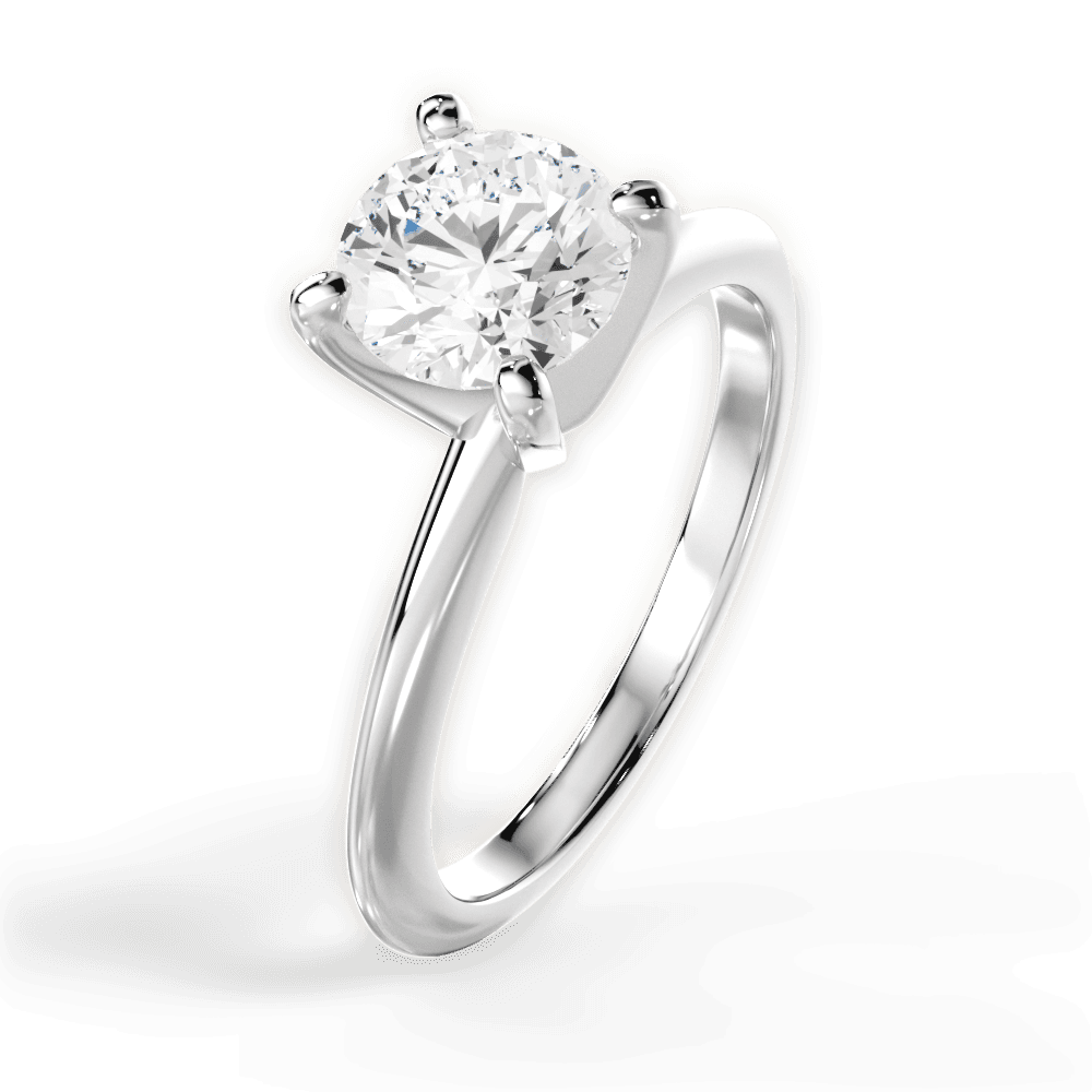 Knife Edge Solitaire Engagement Ring Setting