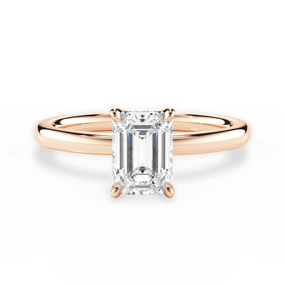 Classic 4-Prong Solitaire Engagement Ring Setting