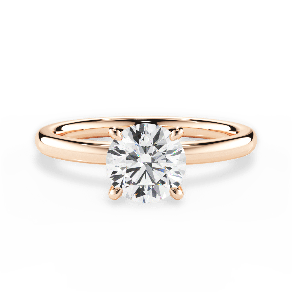 Classic 4-Prong Solitaire Engagement Ring Setting